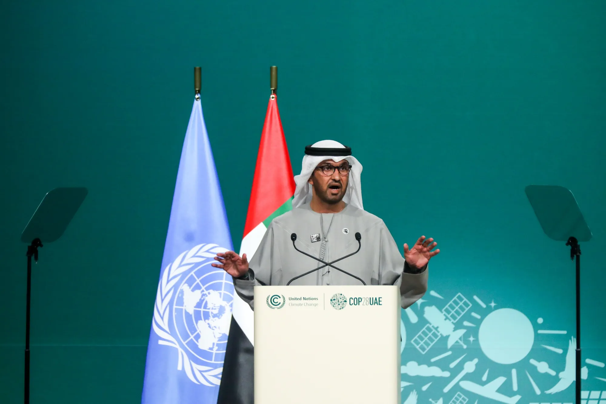 Sultan Ahmed Al Jaber, President of the UNFCCC COP28 Climate Conference.