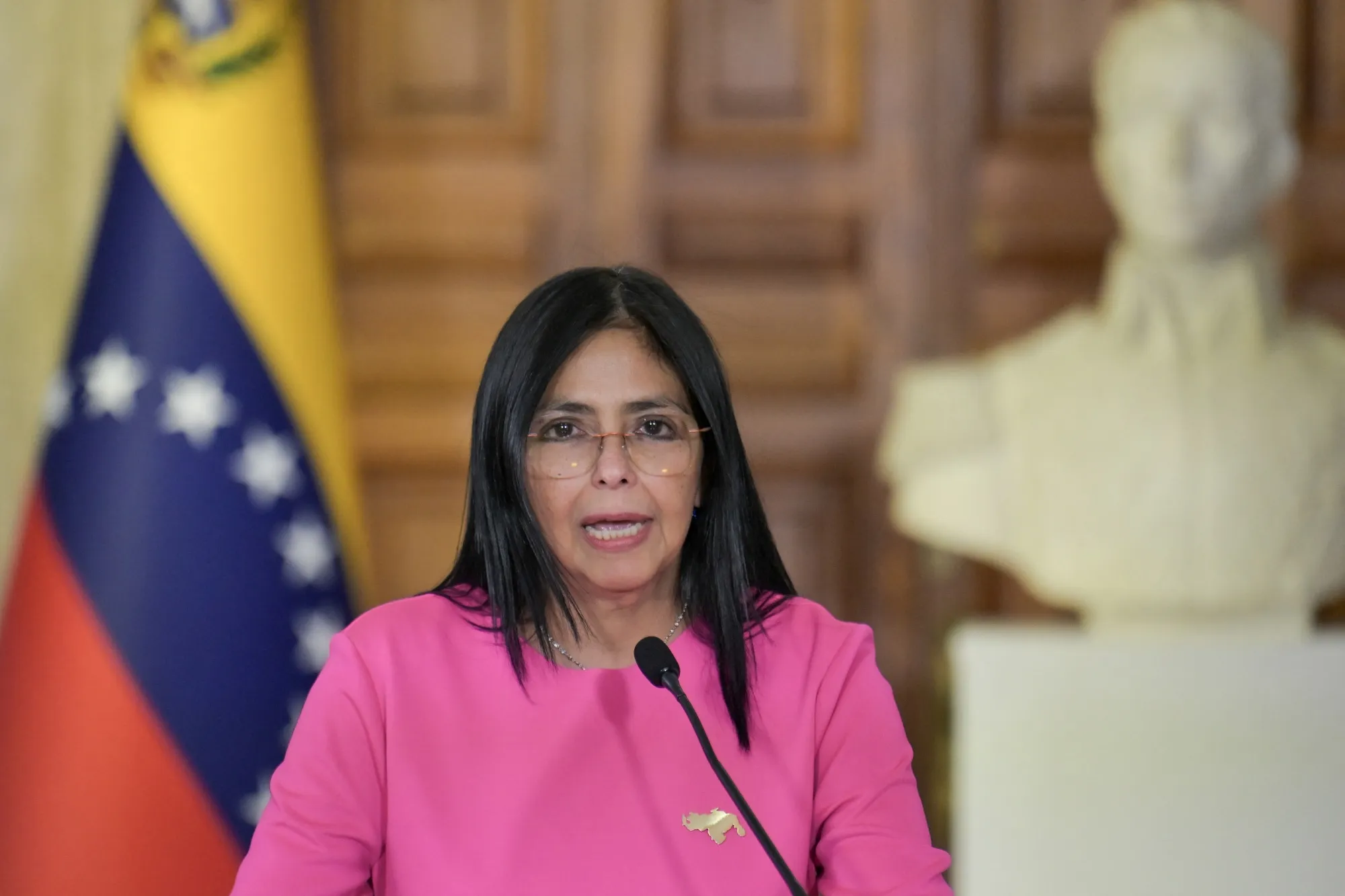 Delcy Rodríguez in August 2025.