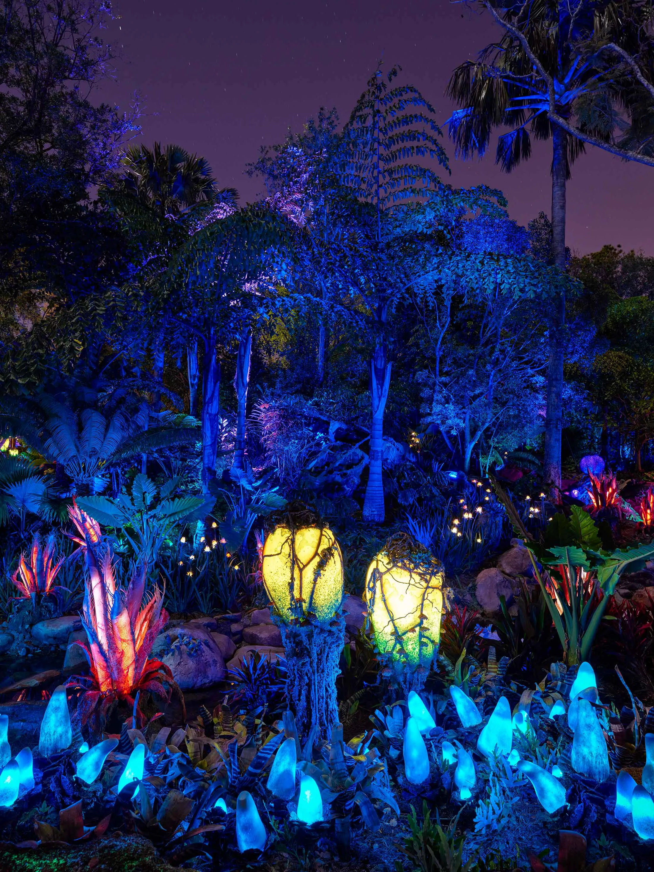 Bioluminescent plants.
