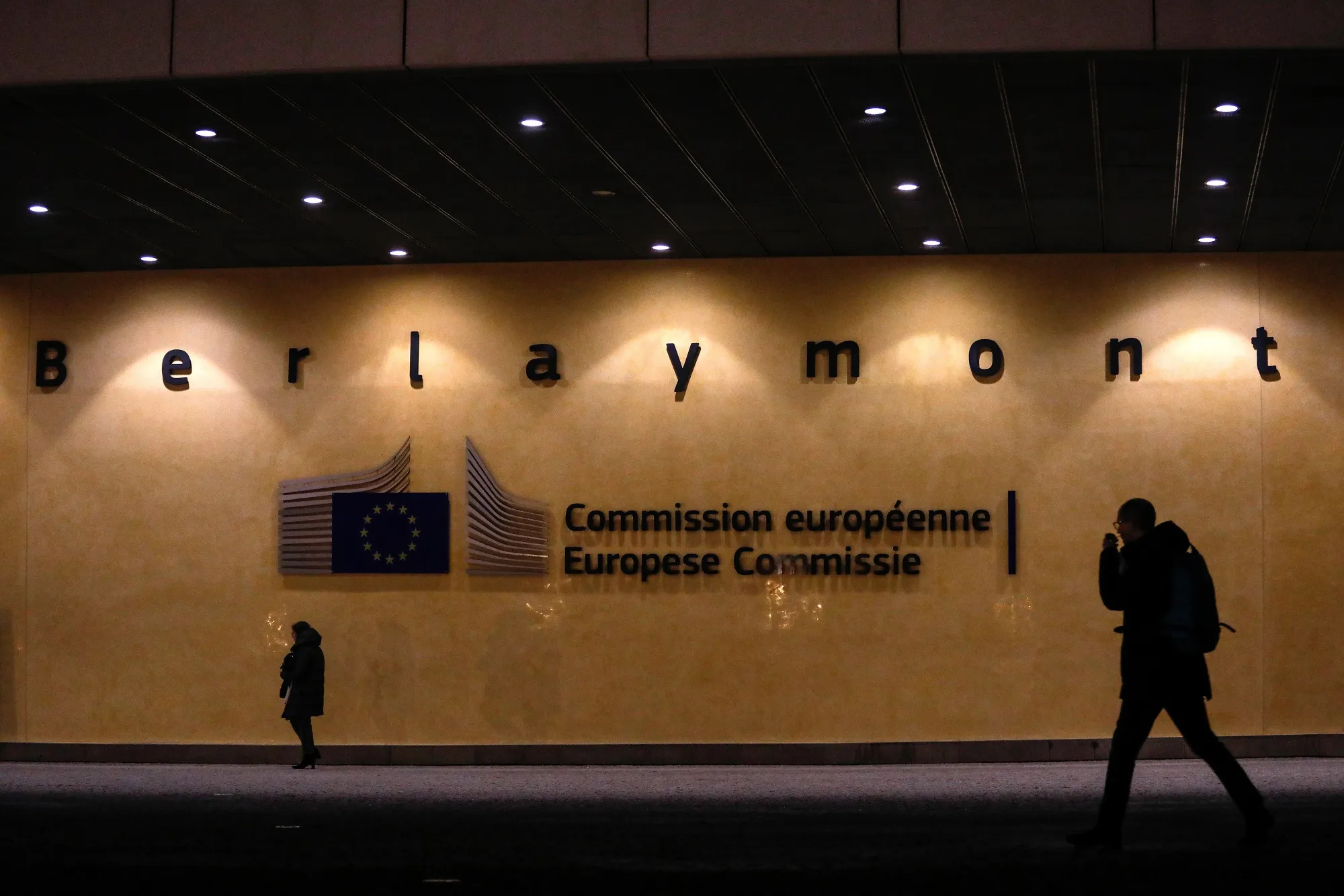 European Union Headquarters Ahead of Crucial U.K. Parliament Brexit Vote 