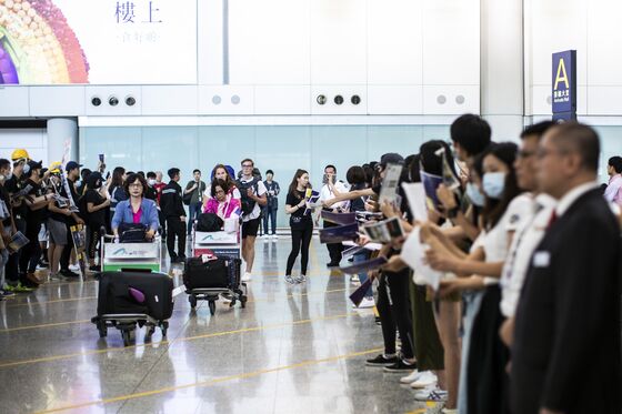 Hong Kong Protesters Bring Their Fight to the City’s Airport