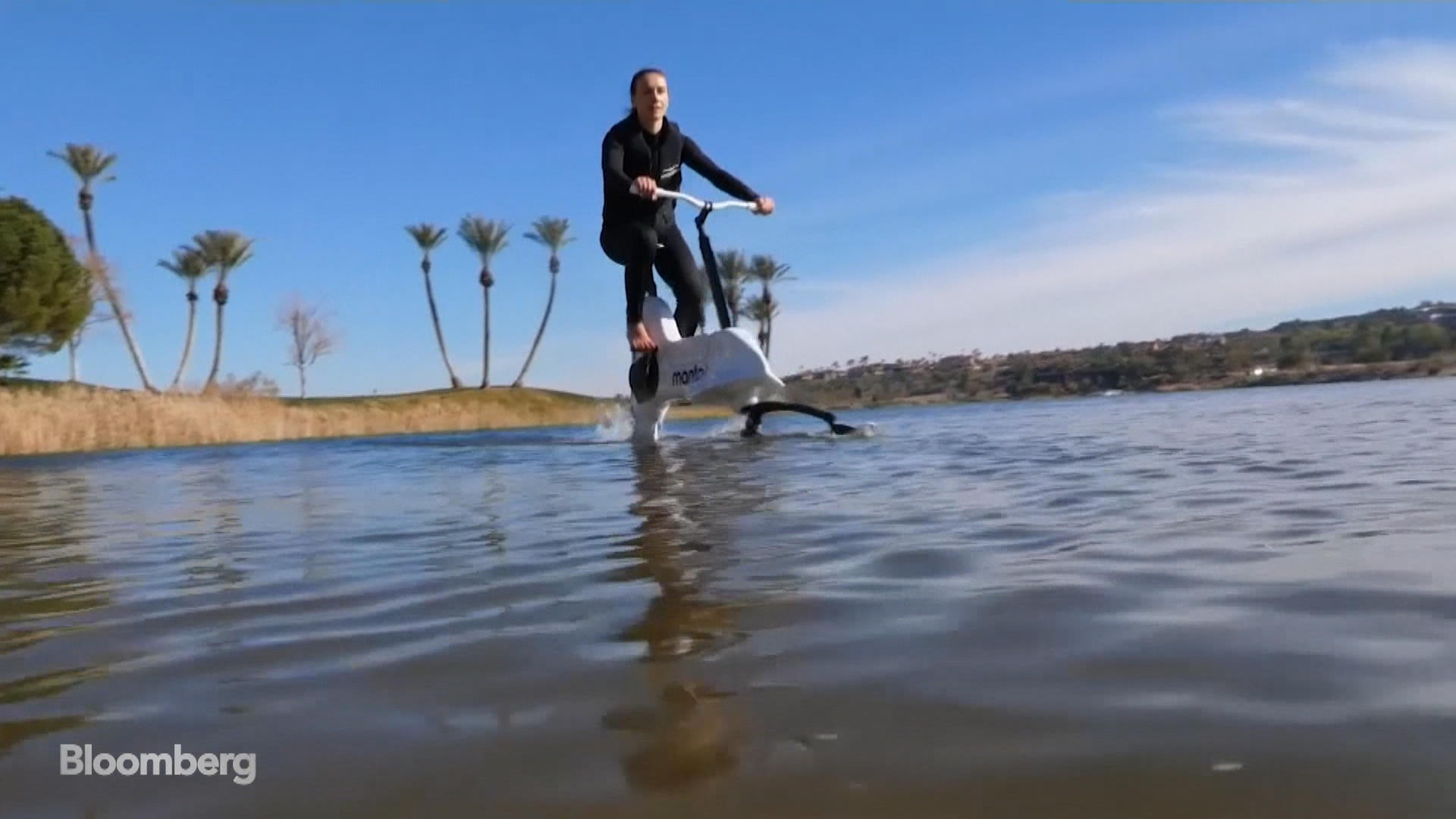 Watch This Bike Lets You Ride on Water Bloomberg