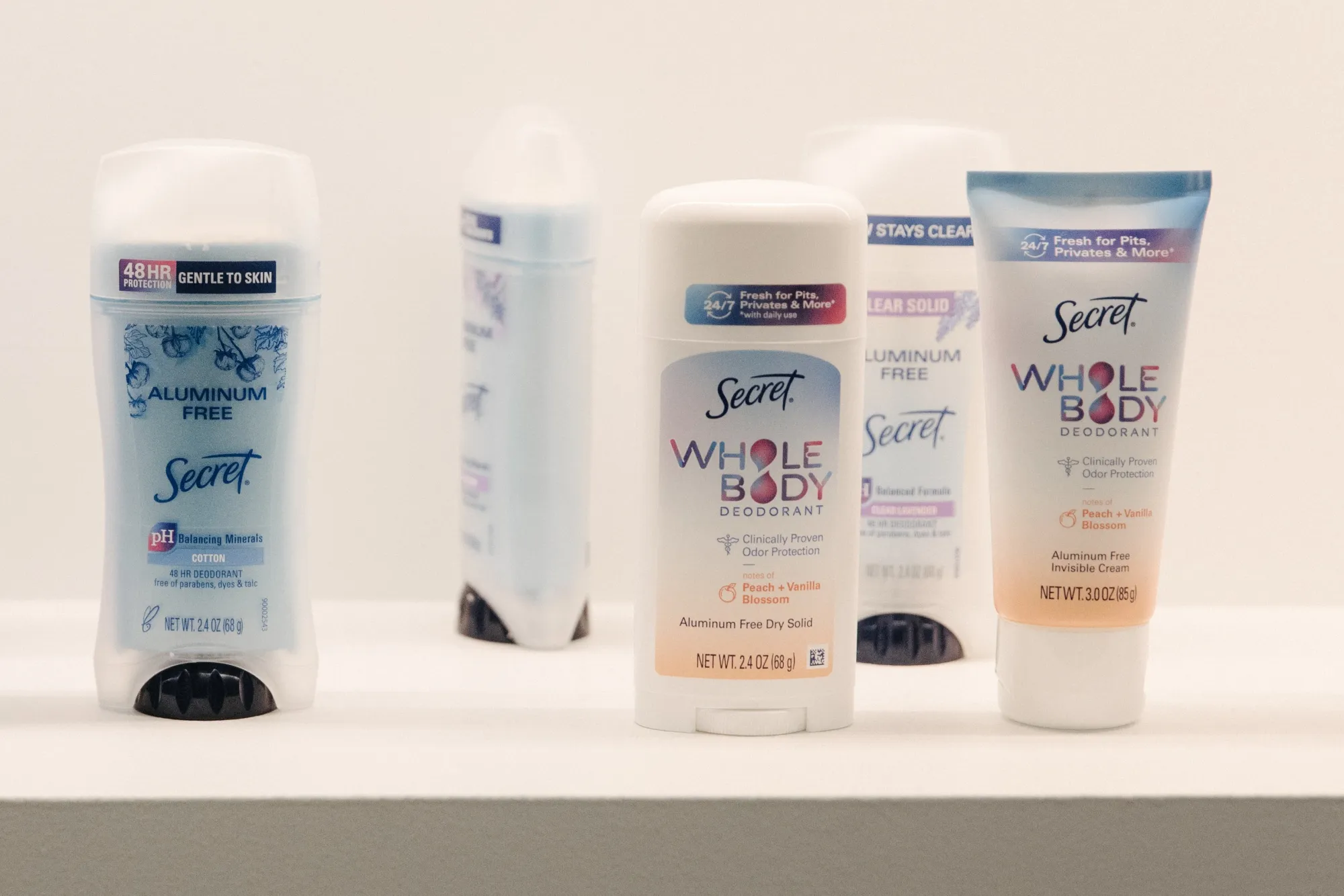 Secret brand Whole Body and aluminum free deodorants at the Proctor &amp; Gamble Co. (P&amp;G) Mason Business Innovation Center in Mason.