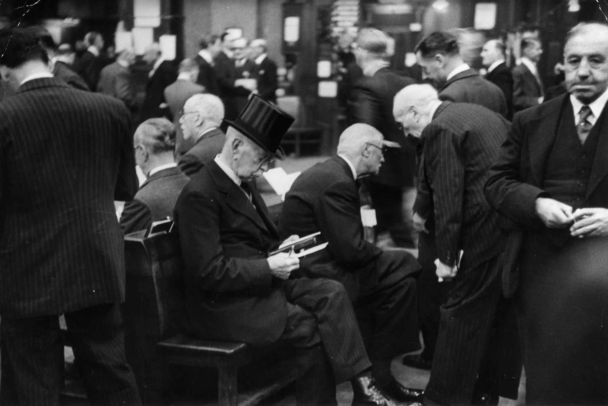 Busy brokers.