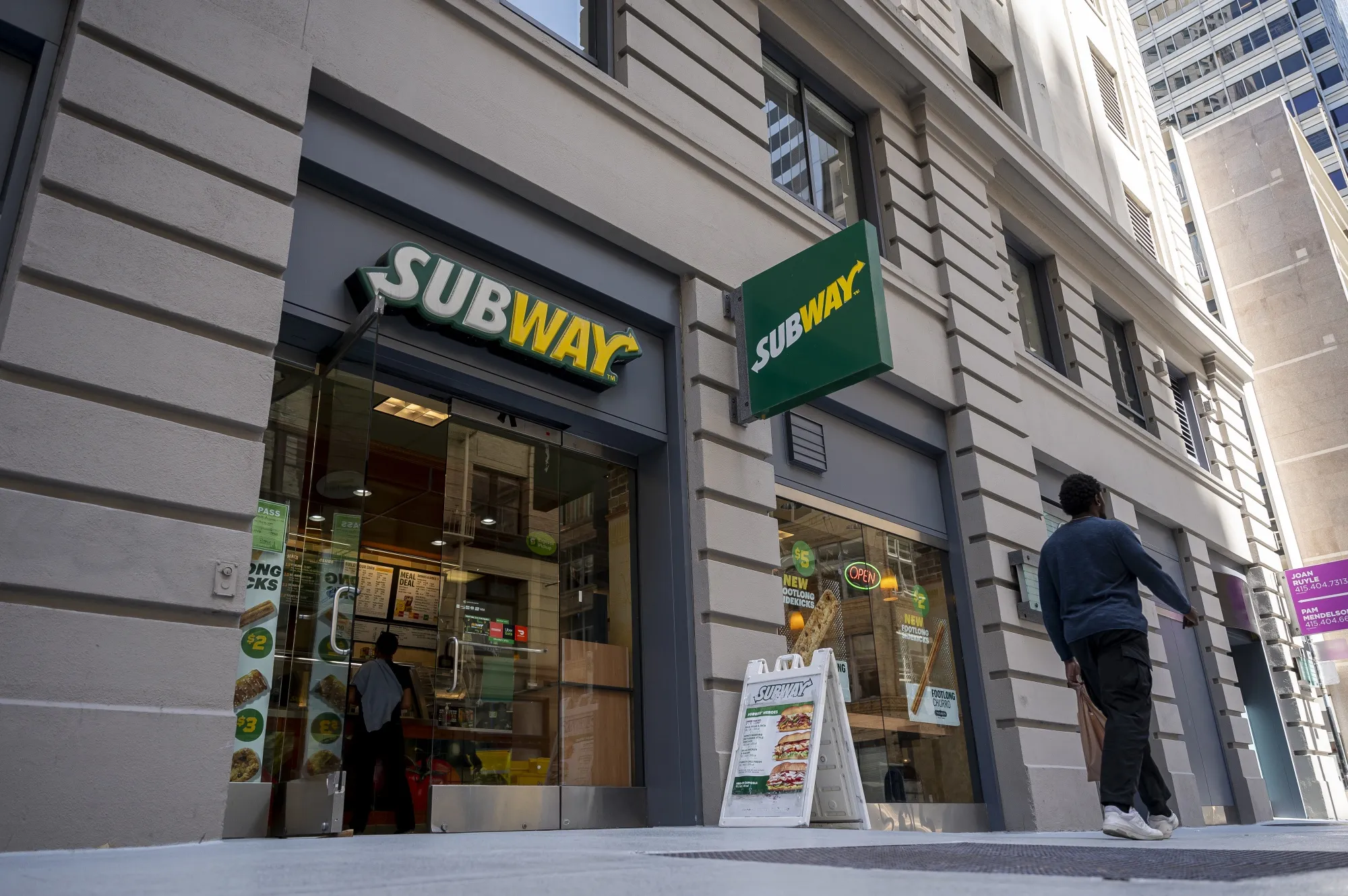 A Subway sandwich shop in San Francisco.