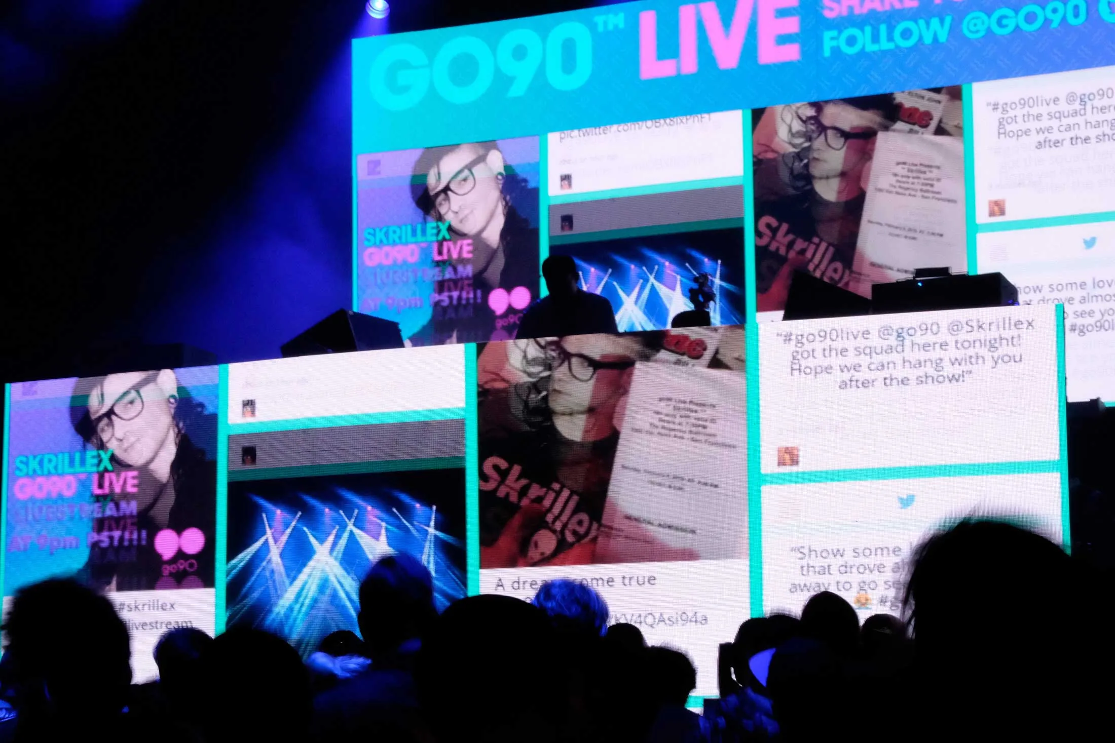 Skrillex performs at the Go90 Live Concert Series Celebrating Super Bowl 50 at the Regency Ballroom in San Francisco on Feb. 6.
