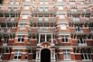 Majestic Victorian apartment building near Cadogan Square in the affluent and exclusive neighborhood of Chelsea, London