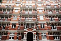 A majestic Victorian building near Cadogan Square in London’s affluent Chelsea neighborhood. 