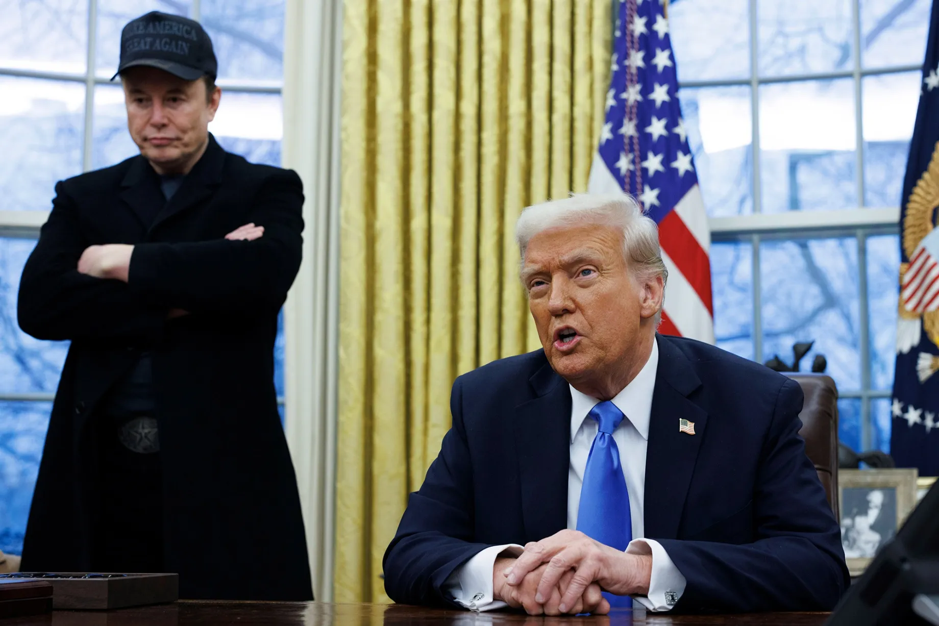 Elon Musk and Donald Trump.