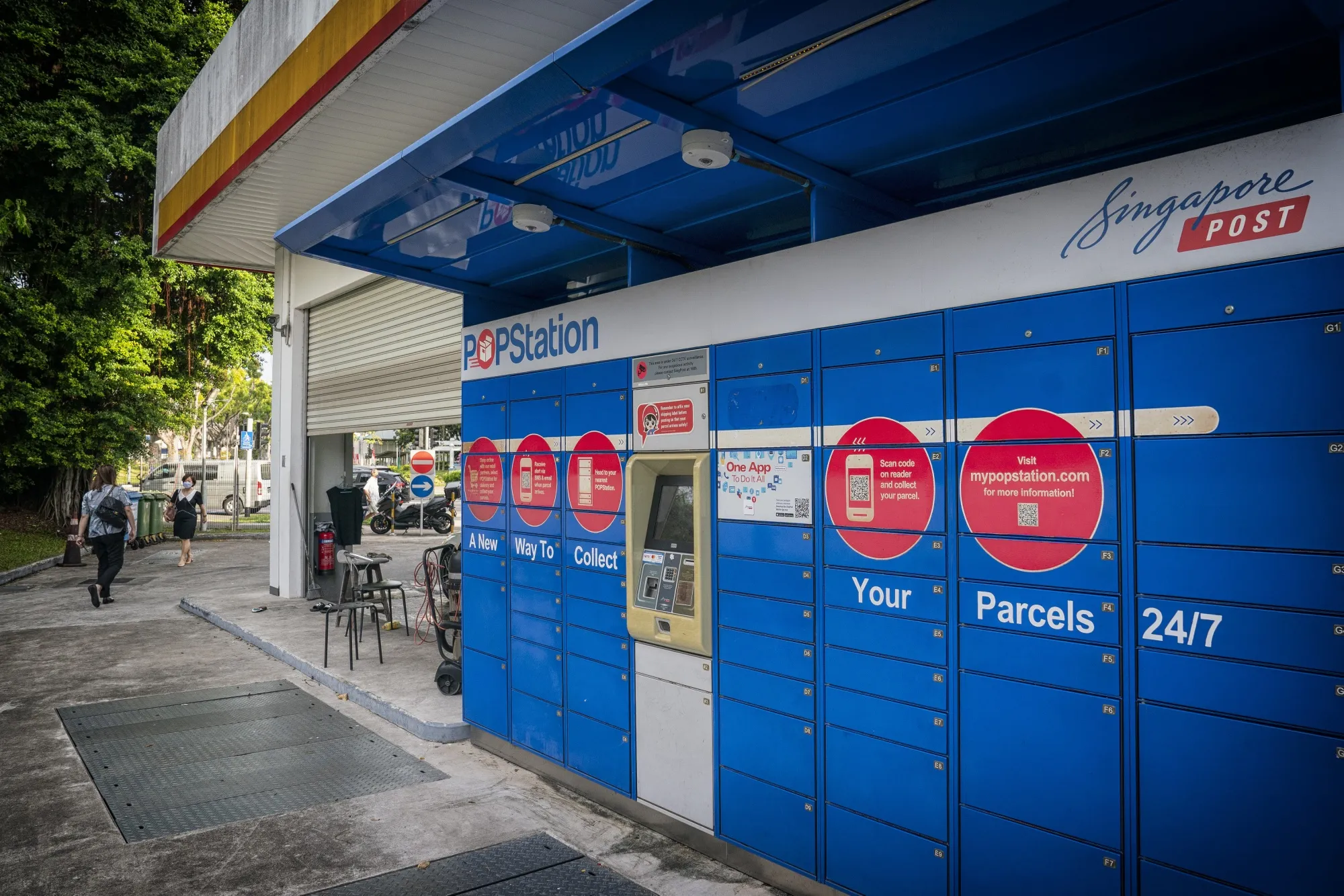 A SingPost POP Station in Singapore.