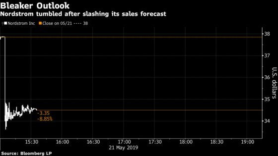 Nordstrom Cuts Full-Year Forecast on Sales Slide; Shares Tumble