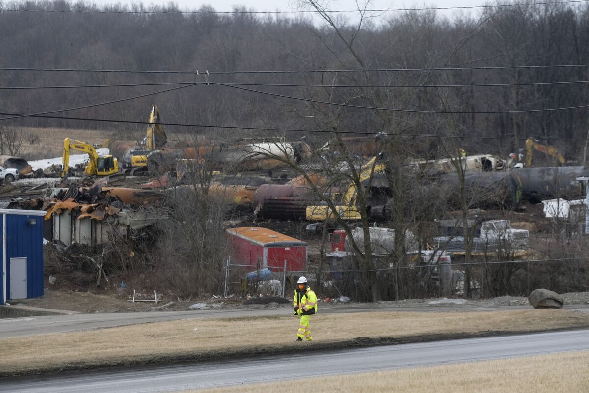 Norfolk Southern Sued by Ohio Over Toxic Train Derailment Bloomberg