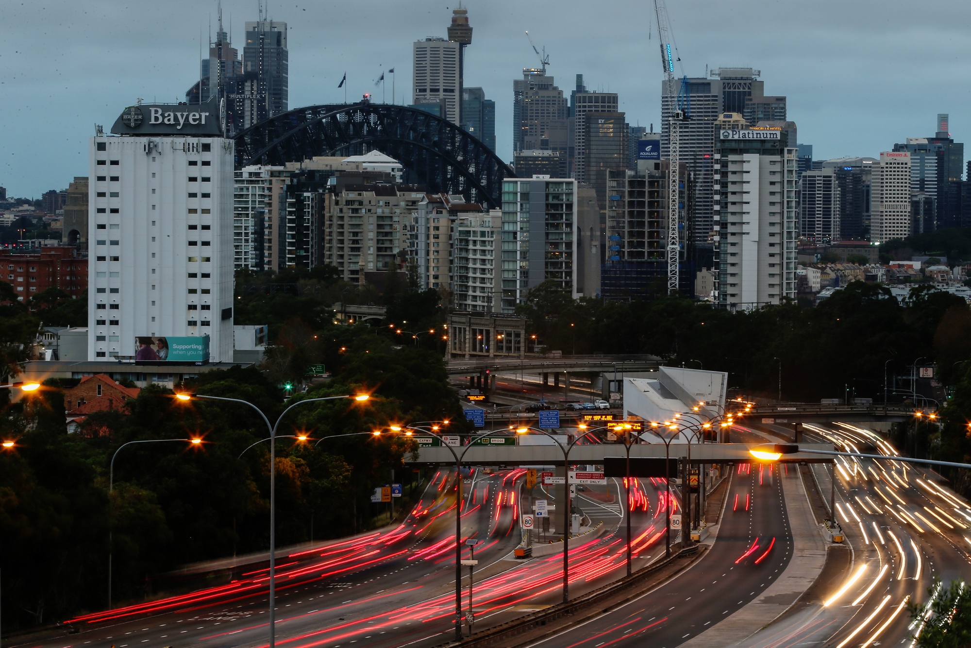 Traffic during the morning commute in Sydney.&nbsp;