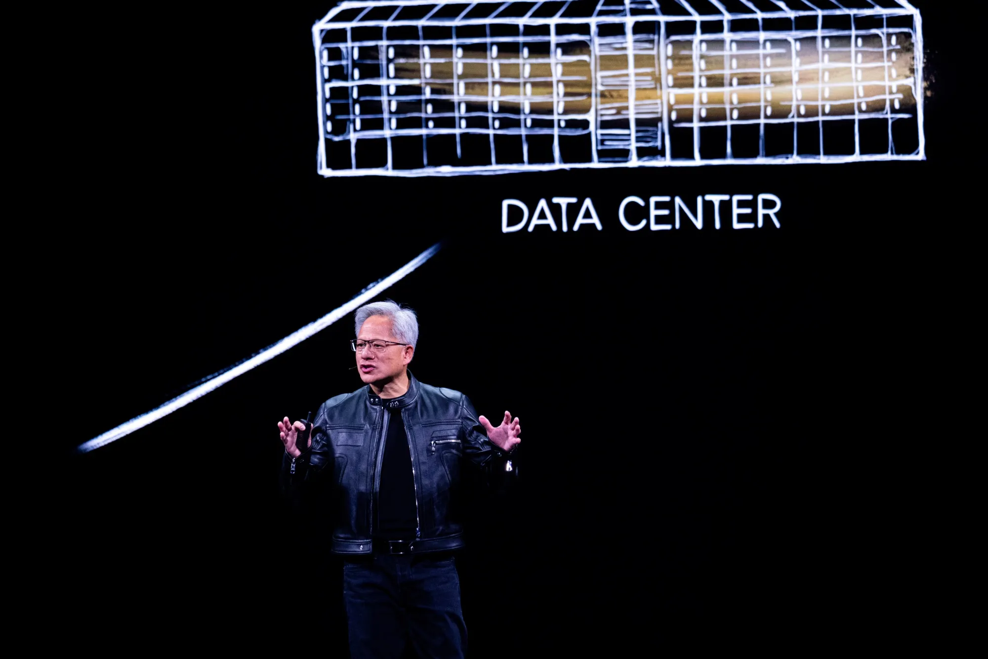 Jensen Huang, co-founder and chief executive officer of Nvidia Corp／Photographer: Annabelle Chih/Bloomberg