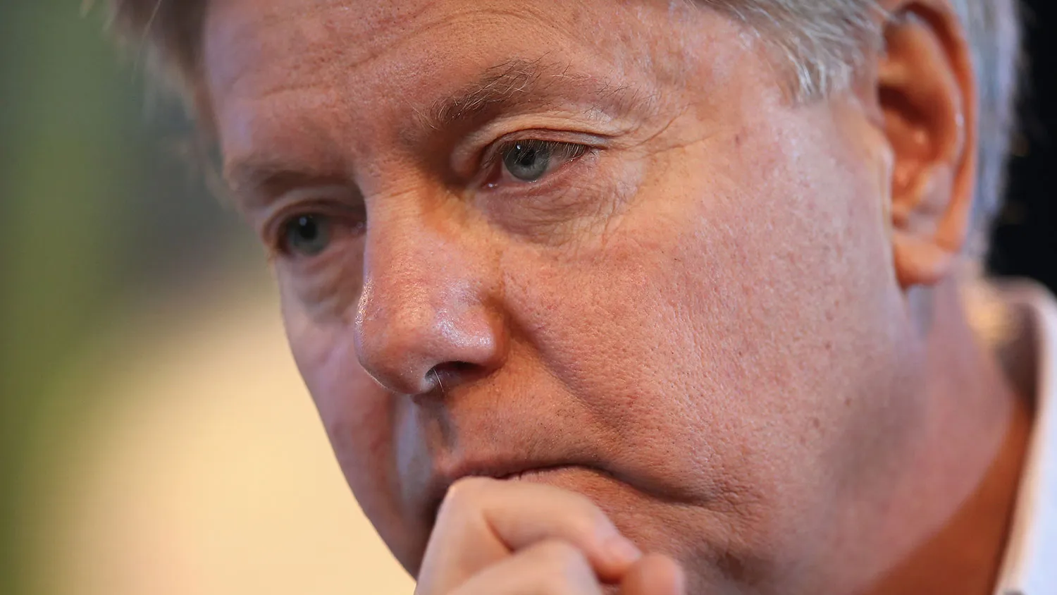 U.S. Senator Lindsey Graham (R-SC) fields questions from Bruce Rastetter at the Iowa Ag Summit on March 7, 2015 in Des Moines, Iowa.
