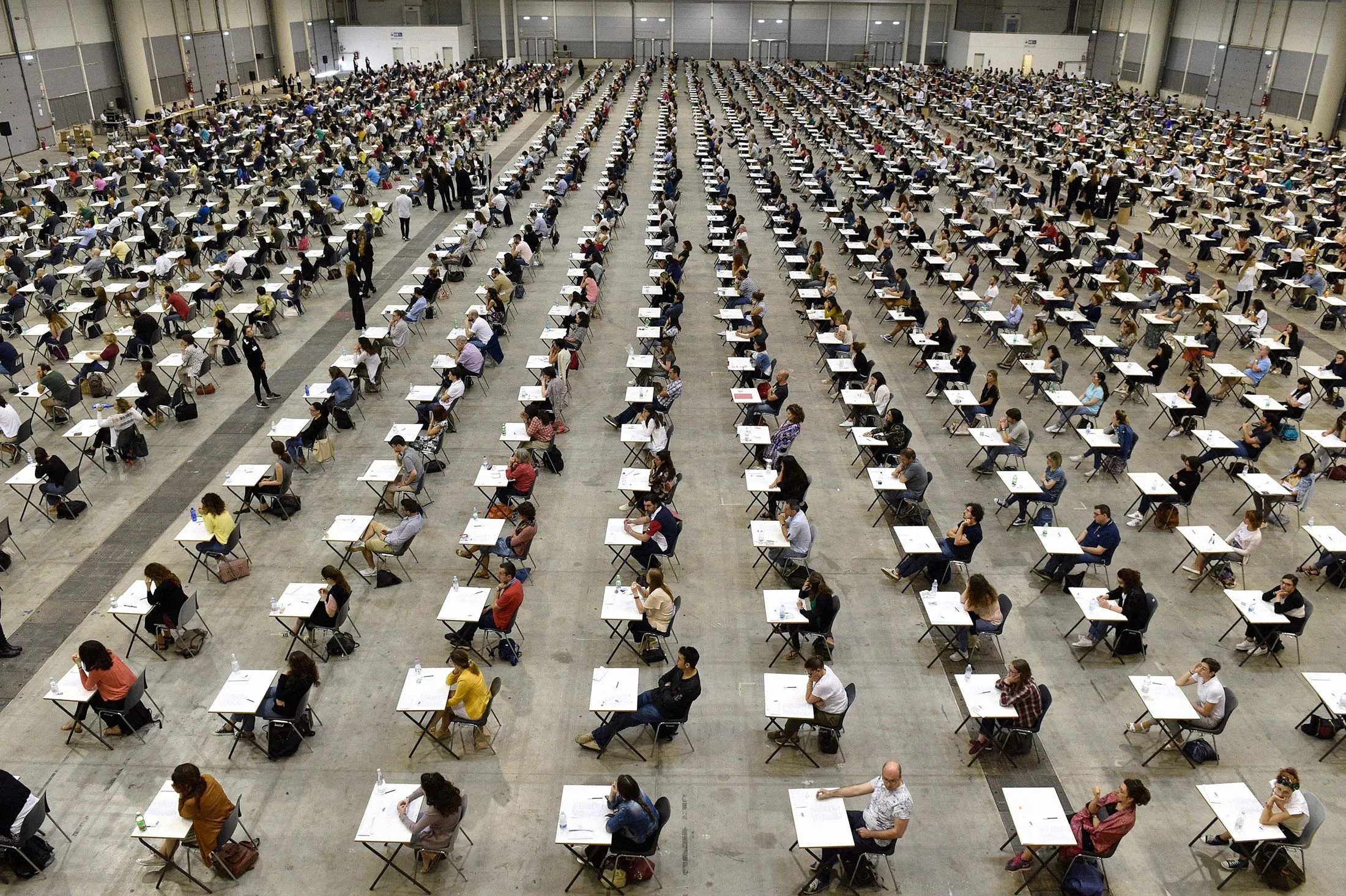 Anpal open examination to become a “navigator” at the Fiera di Roma on June 19, 2019.