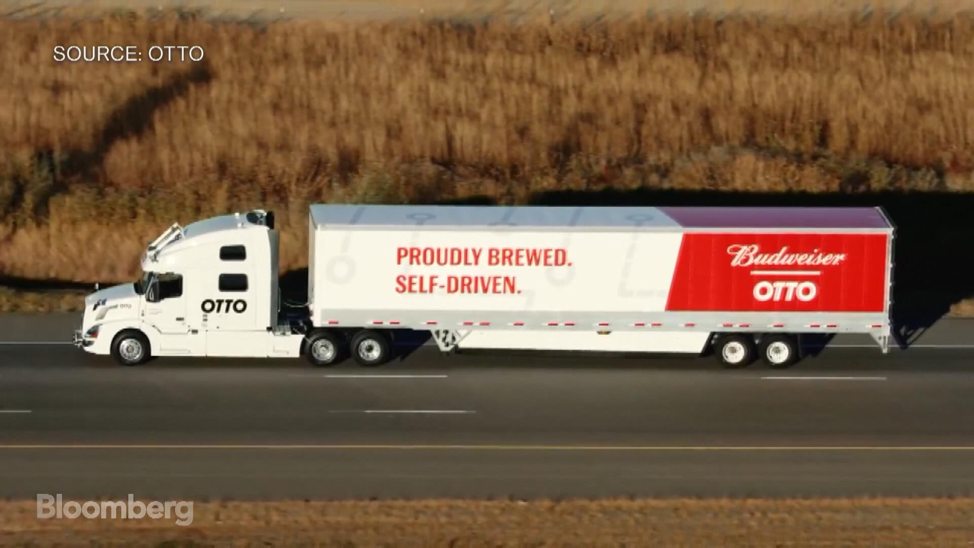 Uber Self-Driving Truck Packed With Budweiser Makes First Delivery