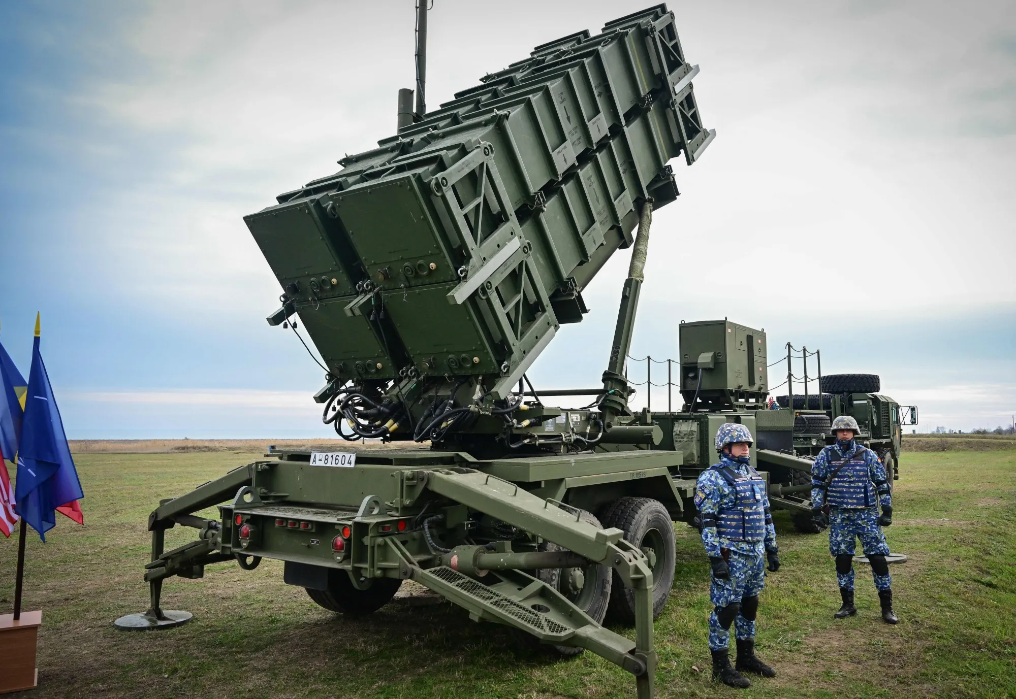 A Patriot rocket launcher system of the Romanian army.