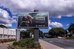 A billboard for DStv, operated by MultiChoice, in Randburg, South Africa.
