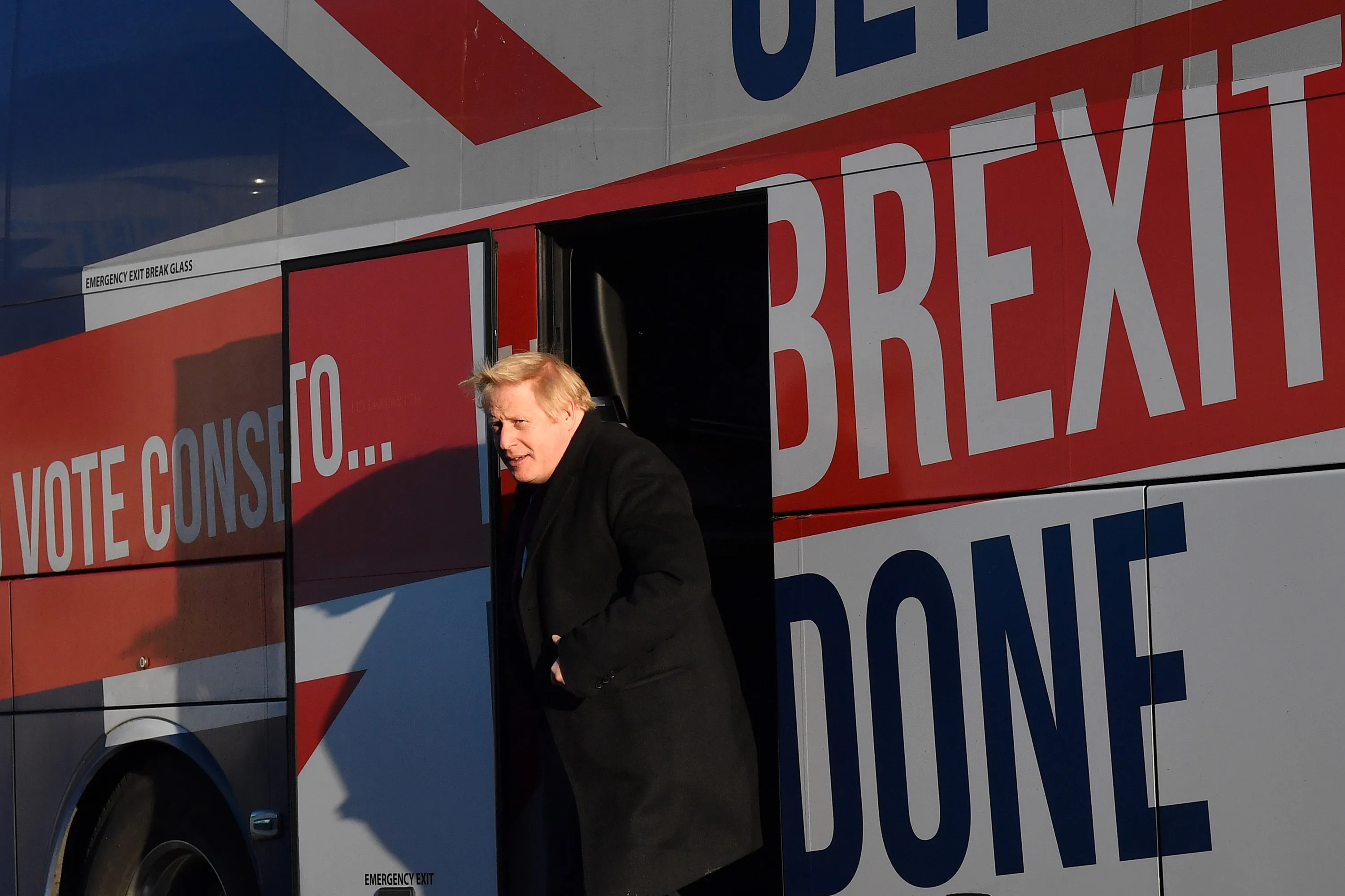 Boris Johnson during a general election campaign visit to&nbsp;Washington, in the North of England,&nbsp;U.K., in 2019.&nbsp;
