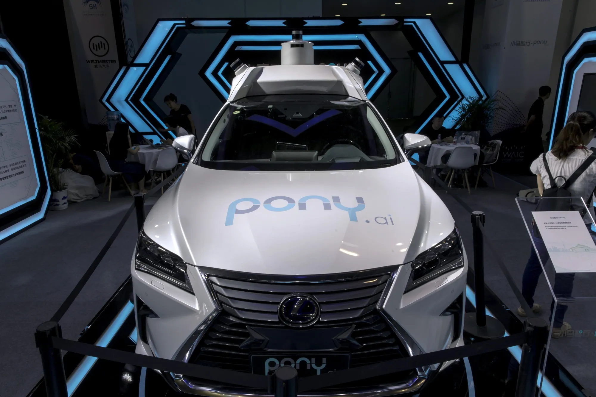 A Pony.ai Inc. autonomous-driving vehicle