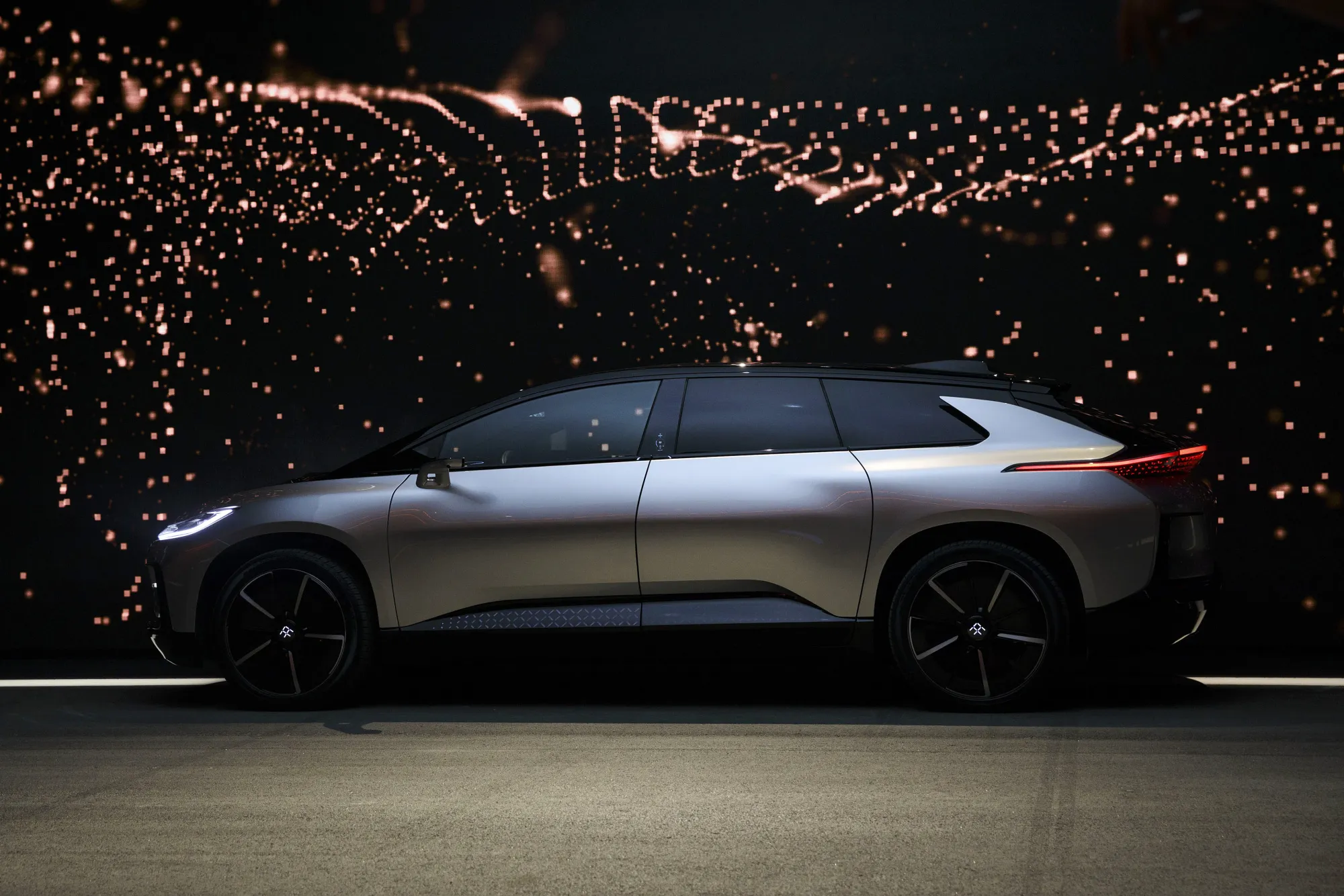 The Faraday Future FF91 electric car.