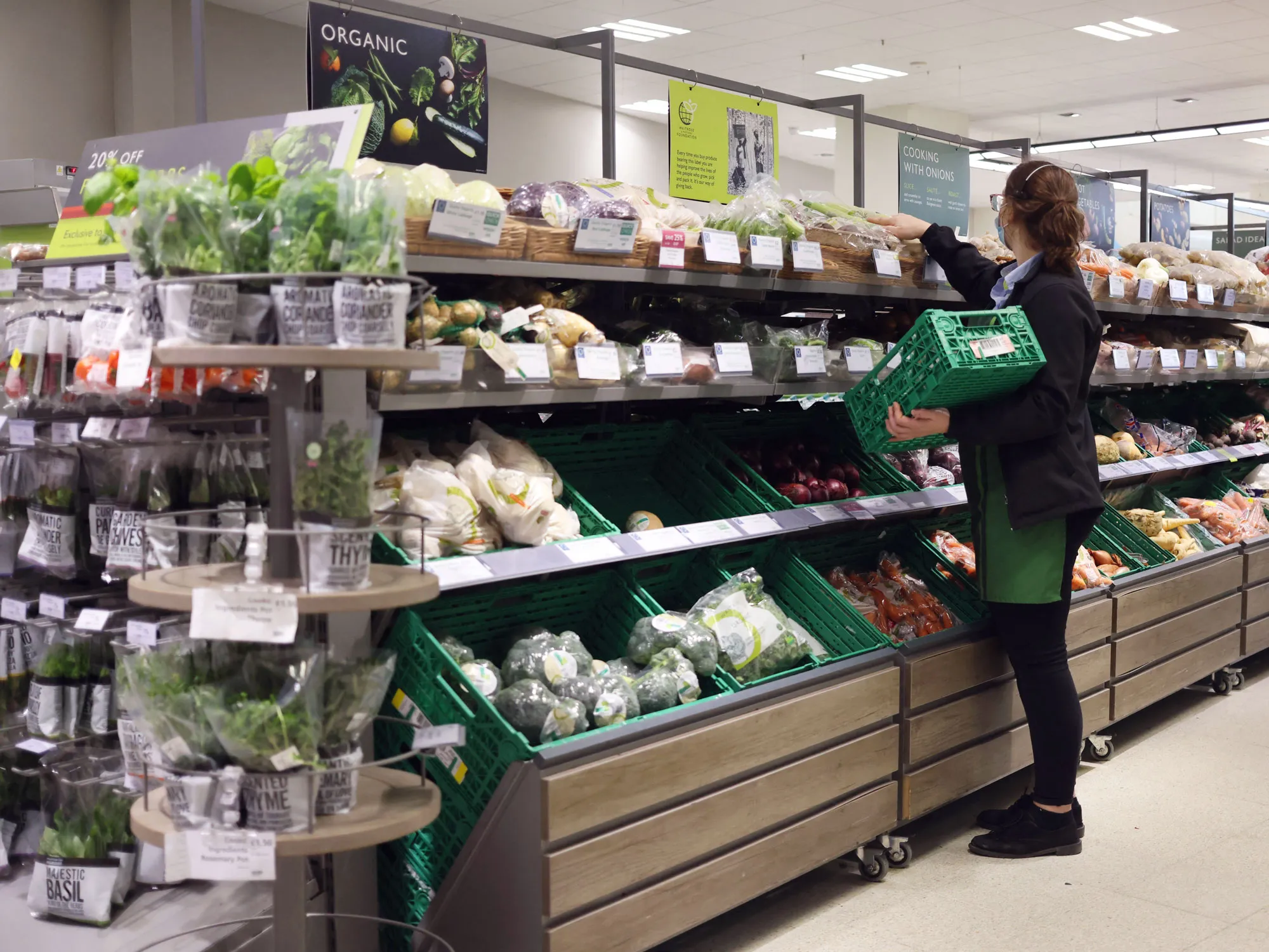 A Waitrose supermarket in London.