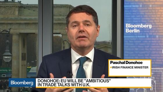 Brexit Trade Deadline ‘Very Demanding,’ Irish Finance Chief Says