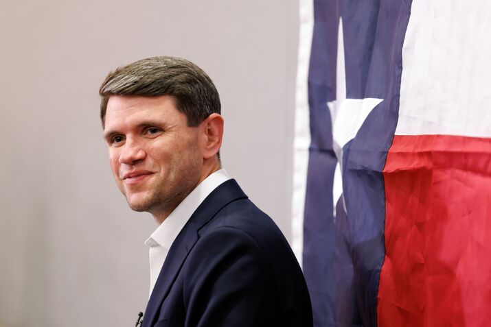 Texas State Representative Talarico Campaigns Ahead Of Primary Election
