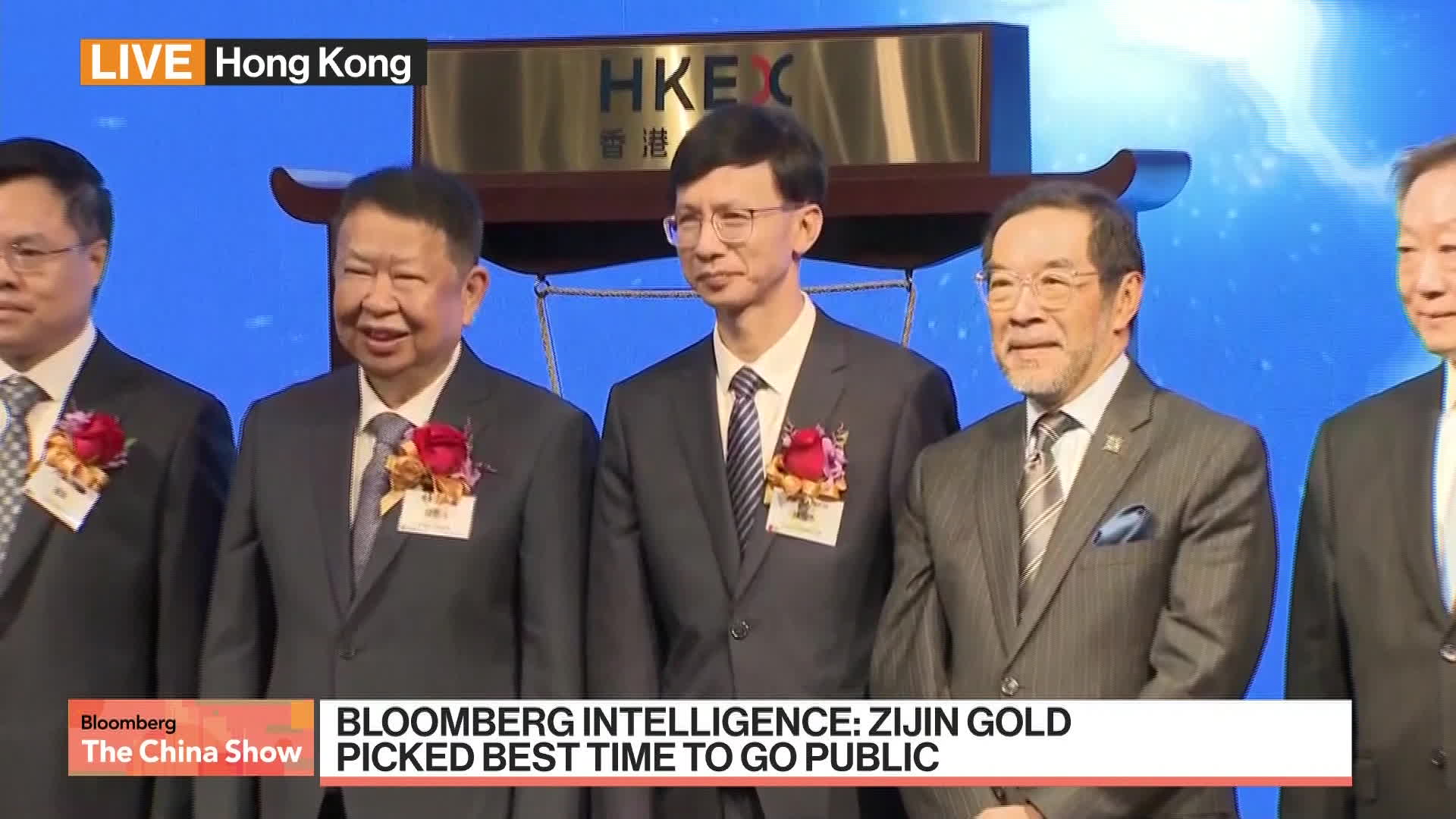 中国の産金会社、紫金黄金が香港上場－株価68%高で時価総額6兆円