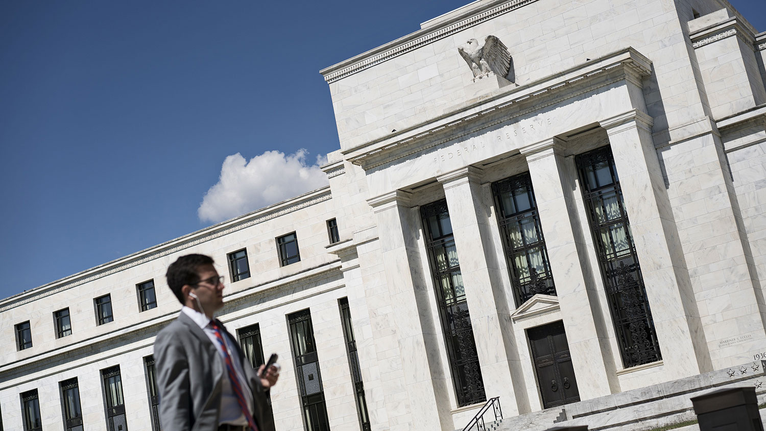 A view of the Federal Reserve on Sept. 17, 2015, in Washington.
