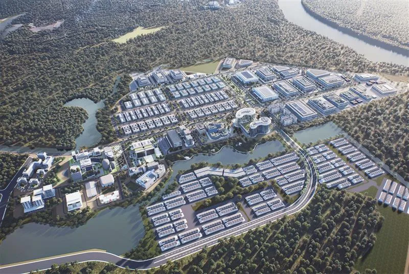 Rendering of Gerbang Nusajaya Industrial Park.