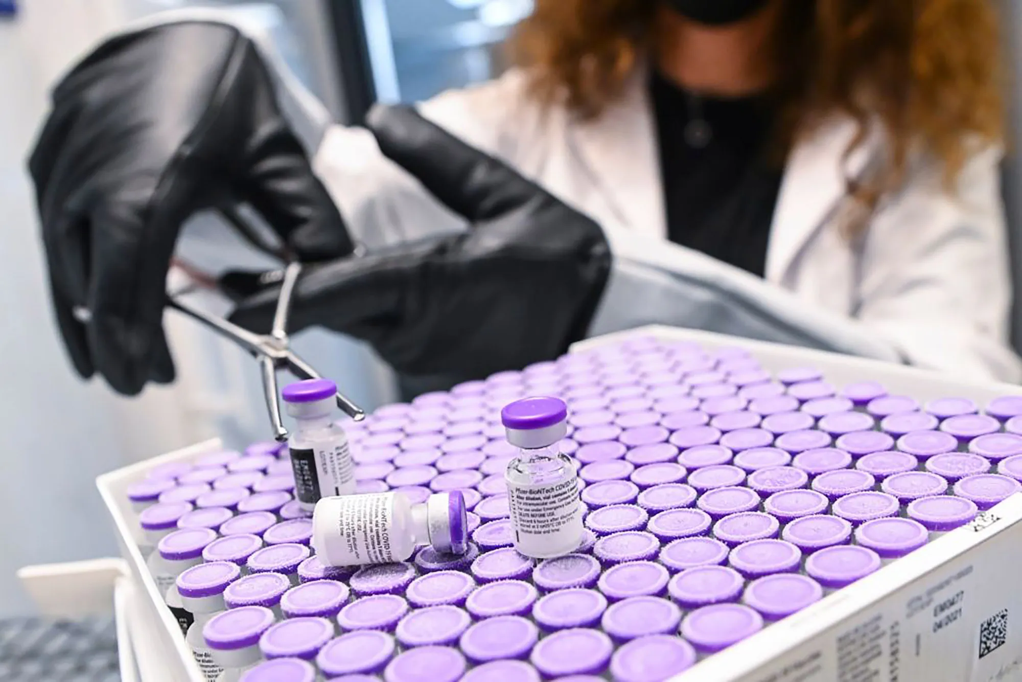 Pfizer BioNTech vaccines&nbsp;at the Belgian CHC MontLegia hospital.&nbsp;