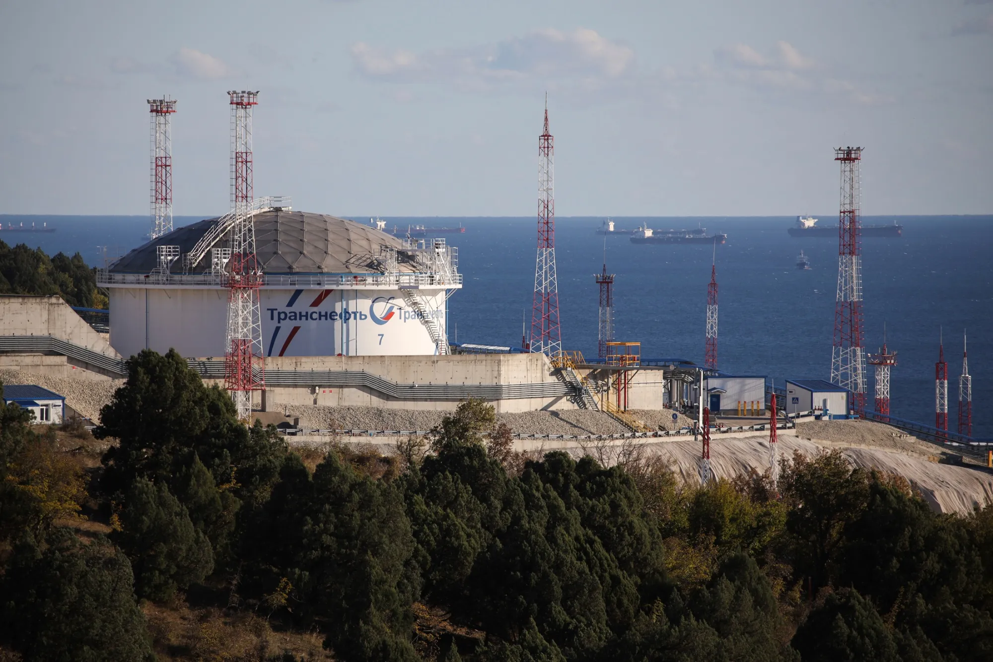 The Sheskharis facility in the port of Novorossiysk, Russia.