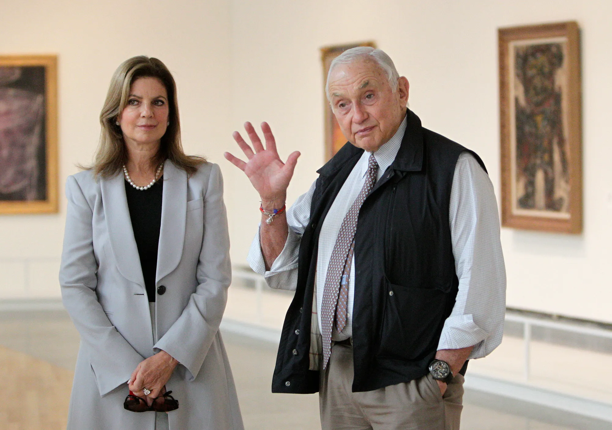 Leslie Wexner, right, and his wife Abigail.
