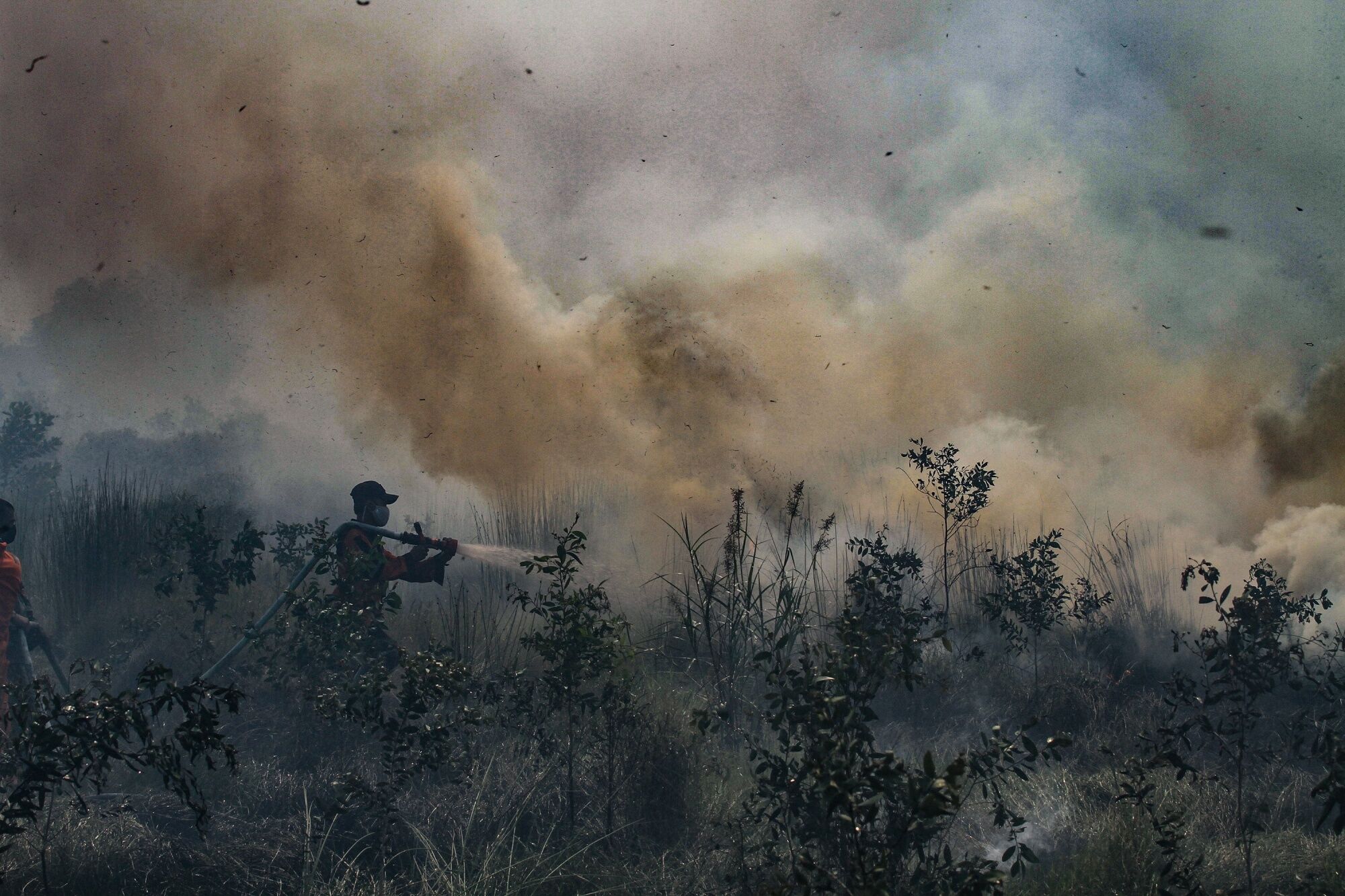 INDONESIA-SOUTH SUMATRA-PEATLAND-FIRE