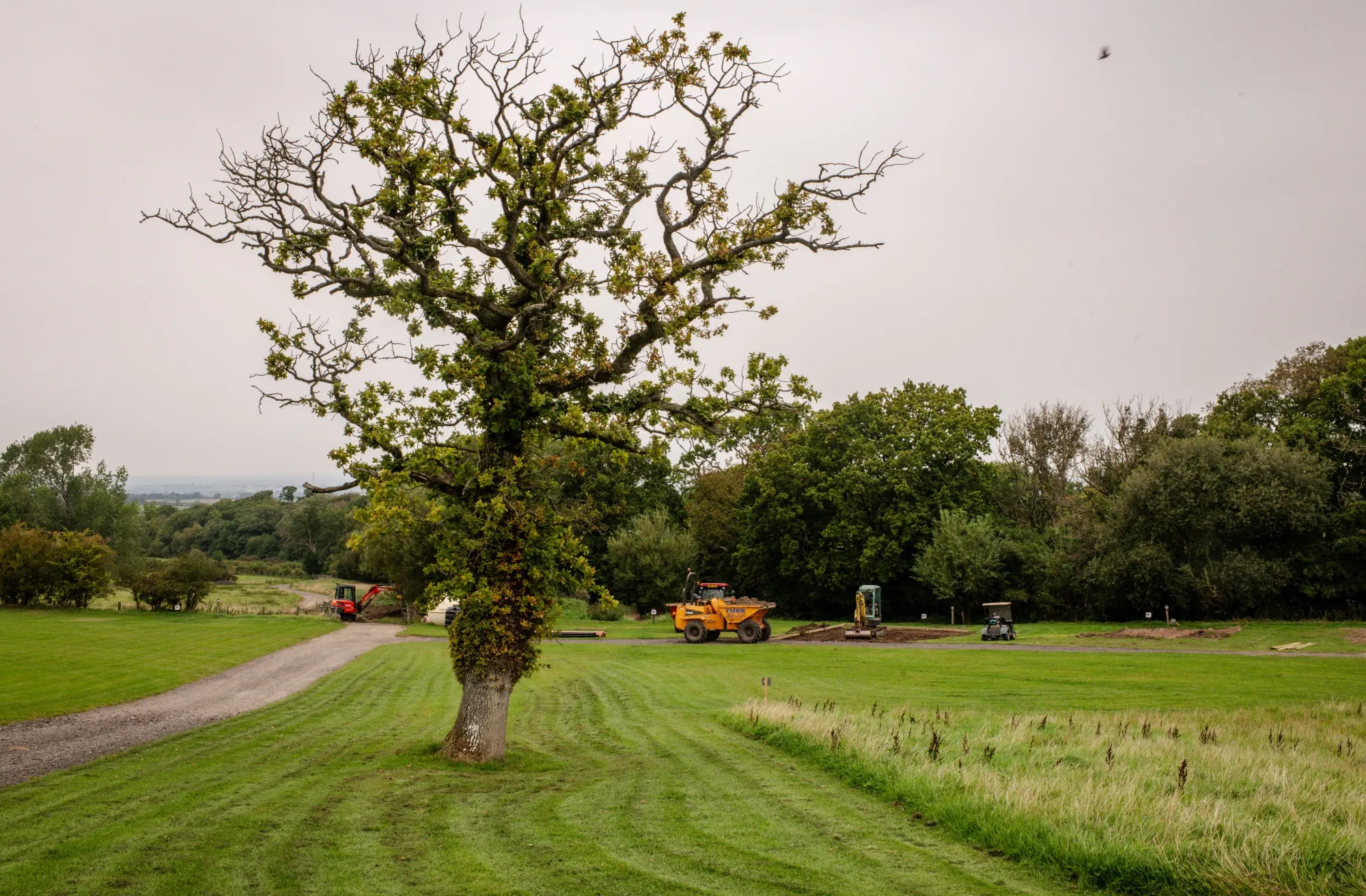 Building works taking place for 4 new pitches at&nbsp;John Stanyer’s&nbsp;holiday park in Cumbria, UK, on Sept. 7.