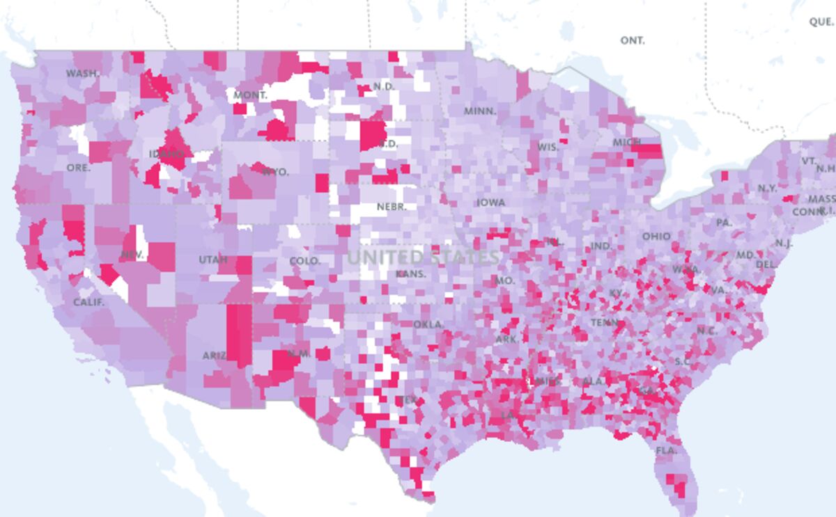 Equity Distribution Map The National Equity Atlas's New Neighborhood Data - Bloomberg