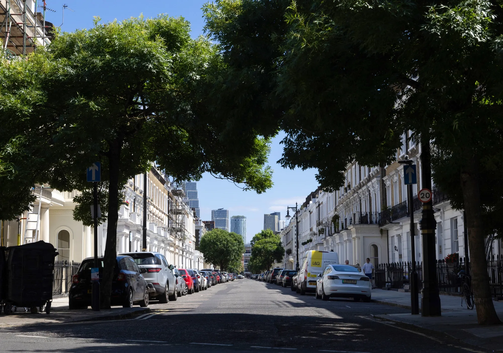 Residential properties in Pimlico in London.