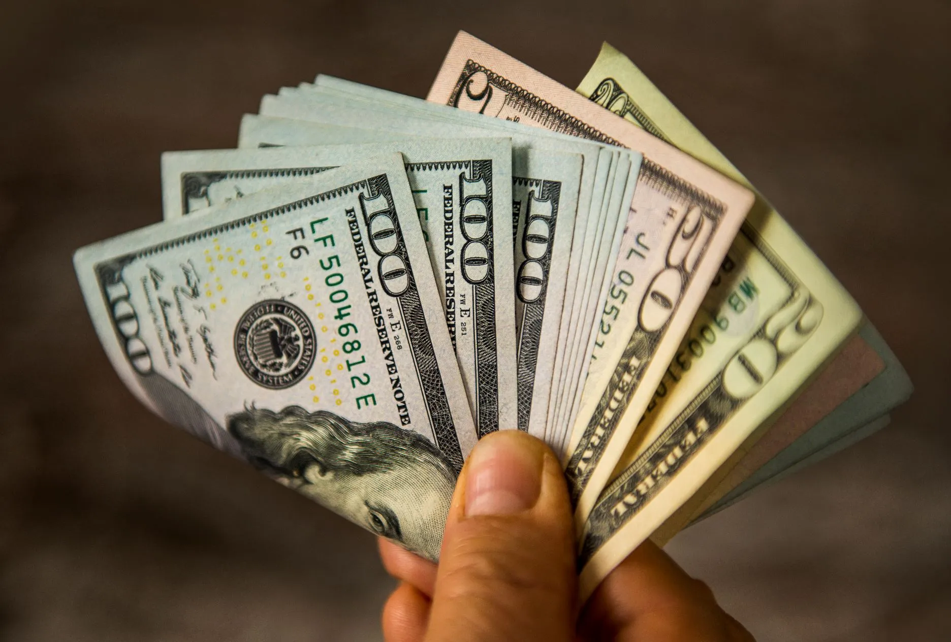 RF cash dollars savings currency