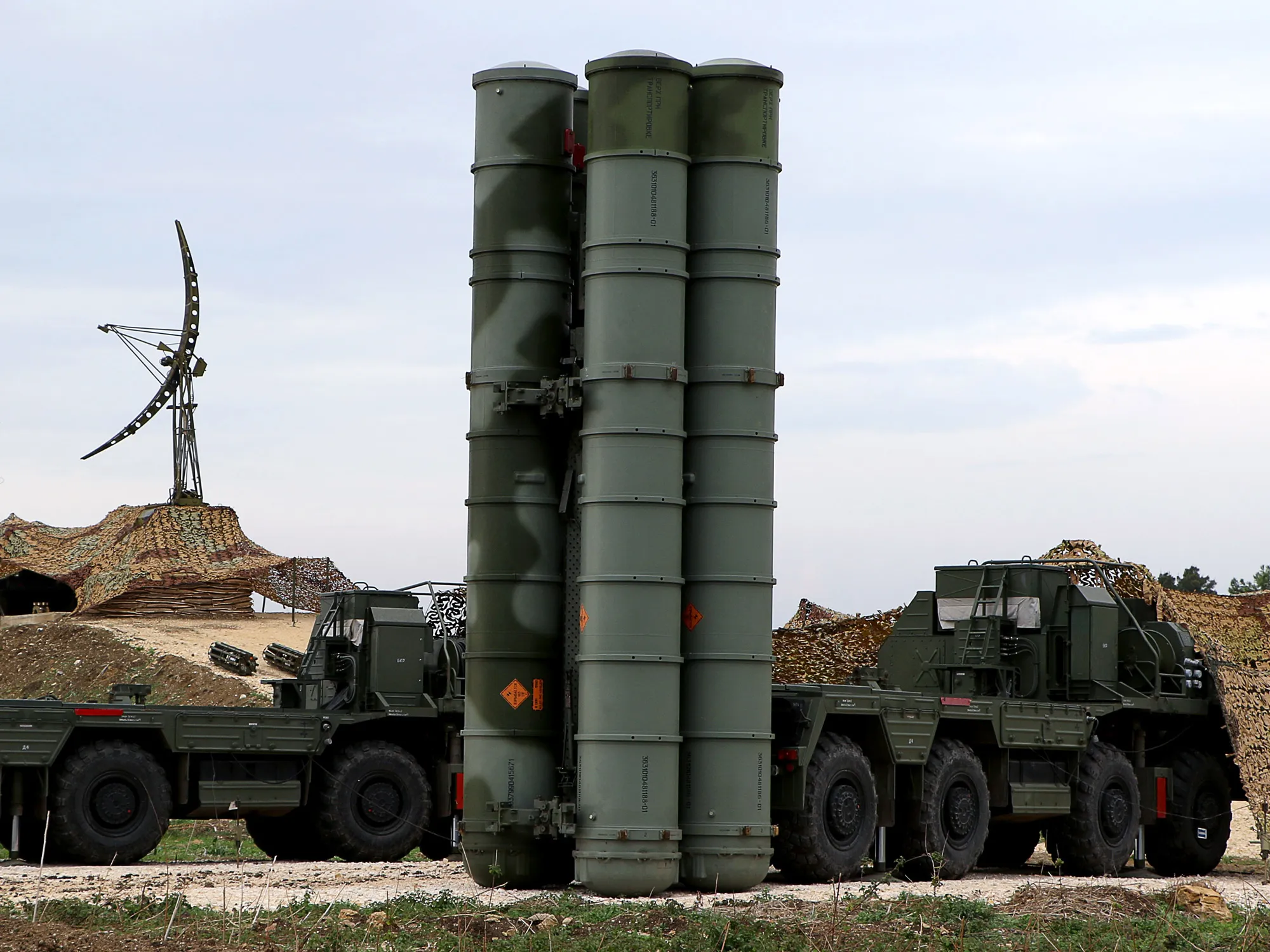 A Russian S-400 missile system.
