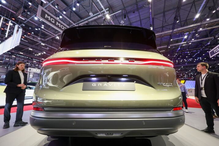 A Lucid Gravity sport utility vehicle.