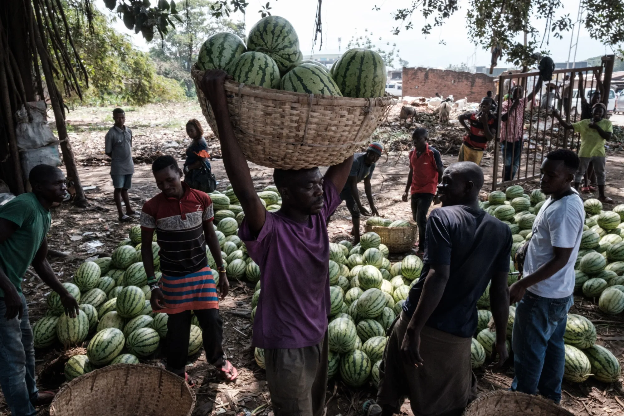 A market in Bujumbura, Burundi.