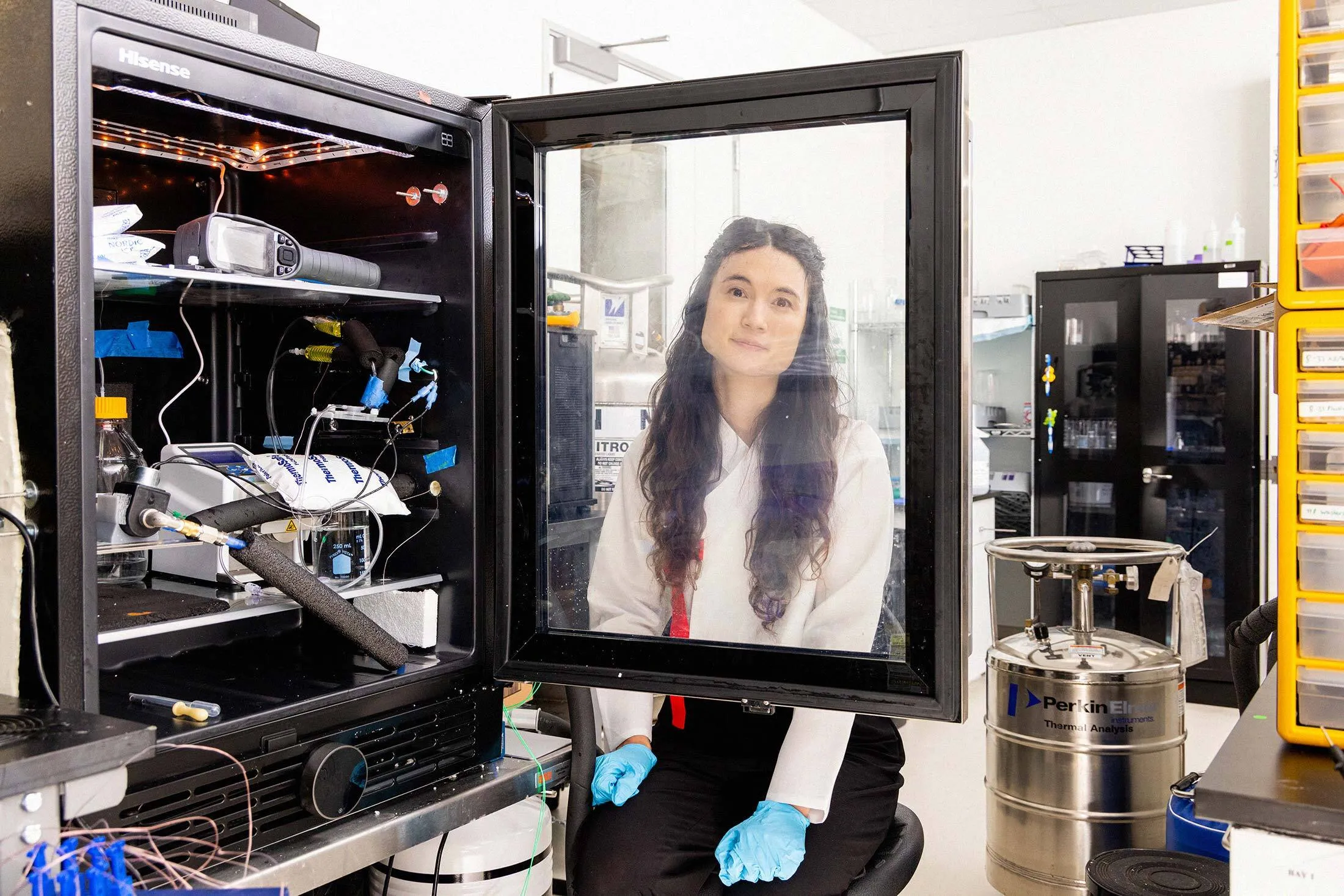 Cradle Healthcare’s Laura Deming at the startup’s&nbsp;lab in South San Francisco.