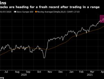 relates to European Stocks Rise on Earnings, Set for Best Week Since March