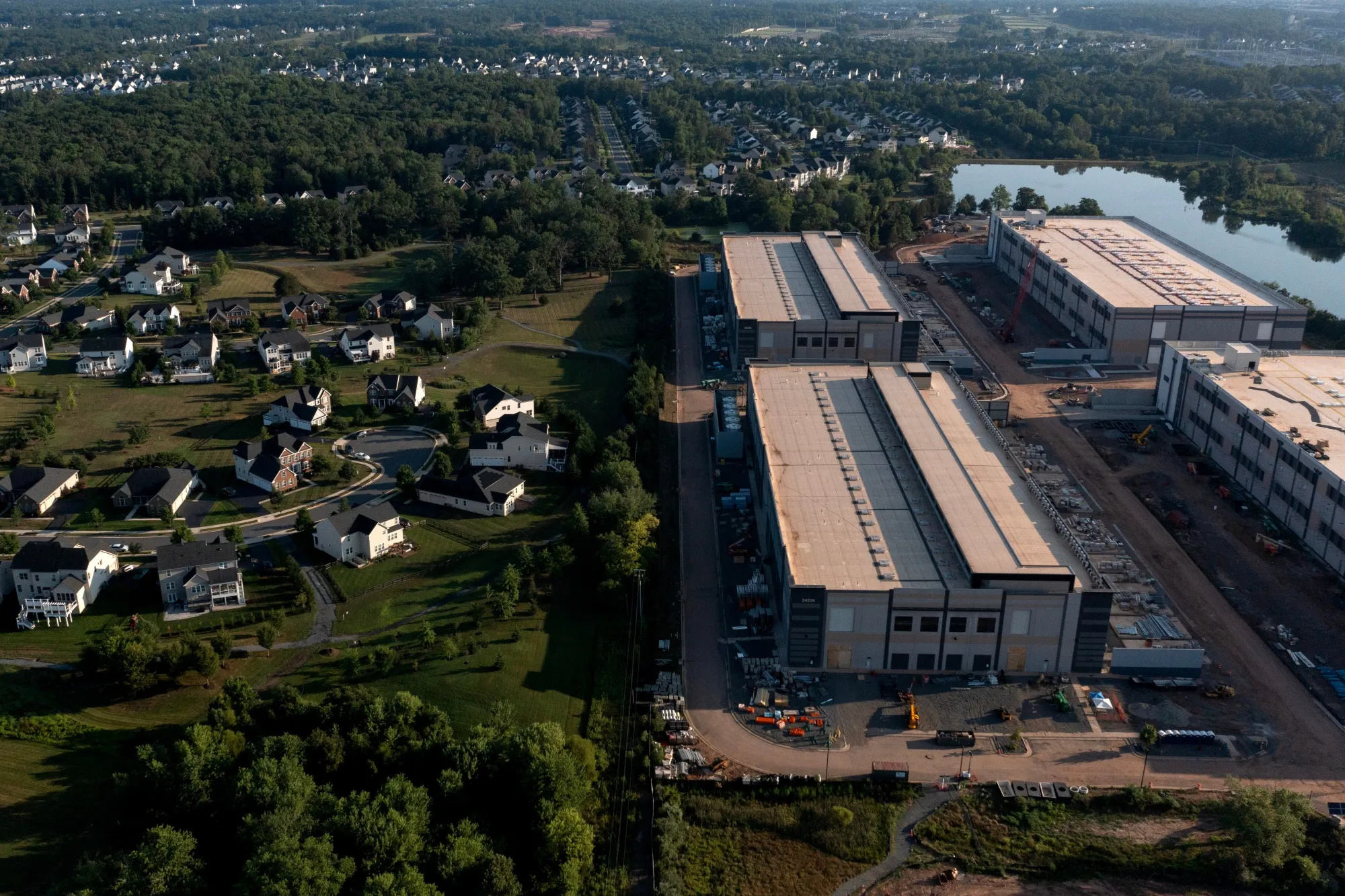 An Amazon Web Services data center in Stone Ridge, Virginia.