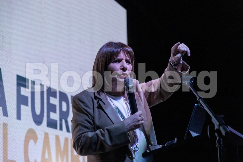 Presidential Candidate Patricia Bullrich Holds Campaign Rally