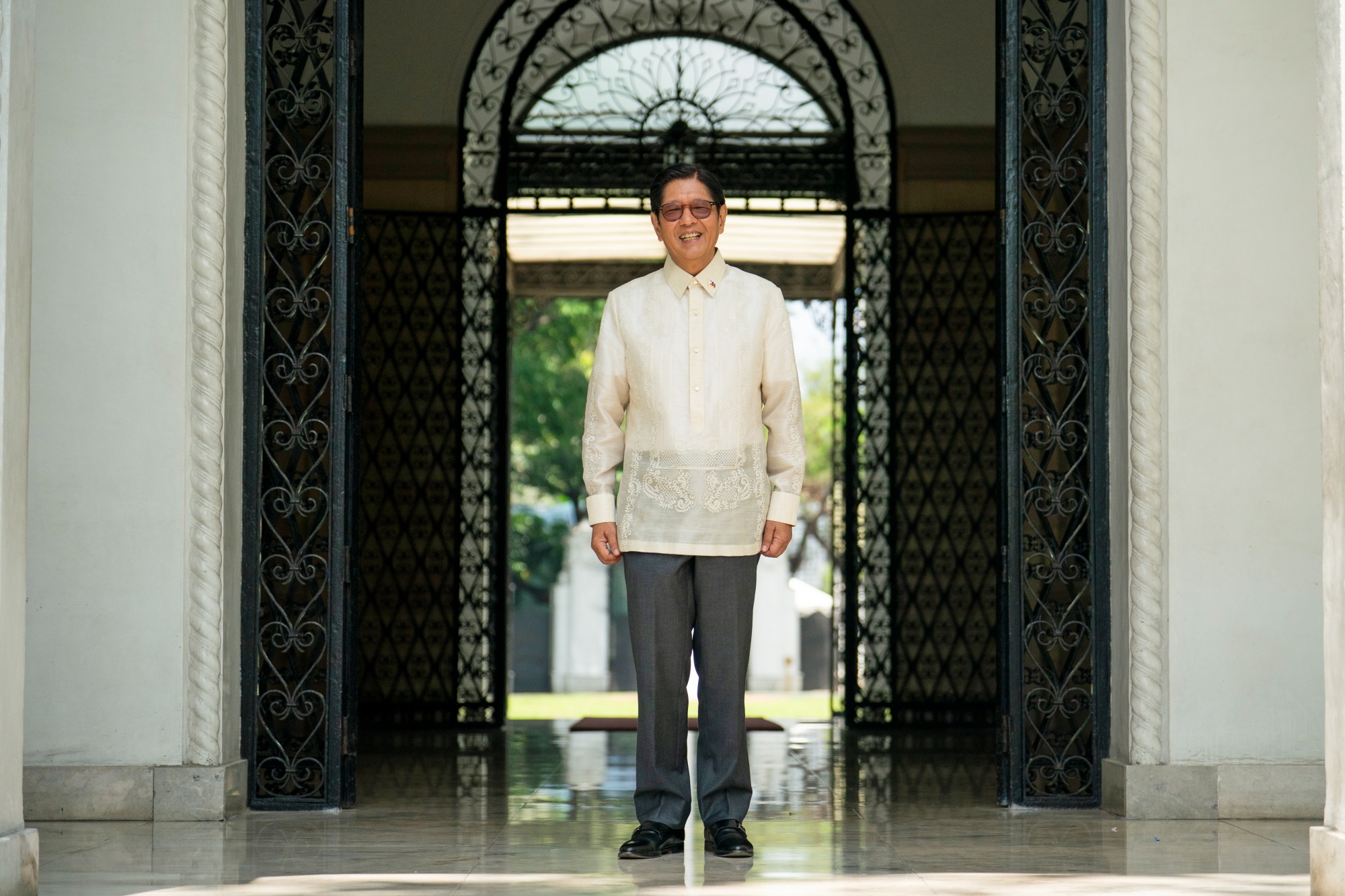 Ferdinand Marcos Jr., Philippines' president, at Malacañang Palace in Manila, the Philippines, on Tuesday, March 24, 2026. Marcos signaled that his government will tolerate weakness in the peso, saying there is a limit to their defense of the currency as market forces drive up the dollar. Photographer: Lisa Marie David/Bloomberg