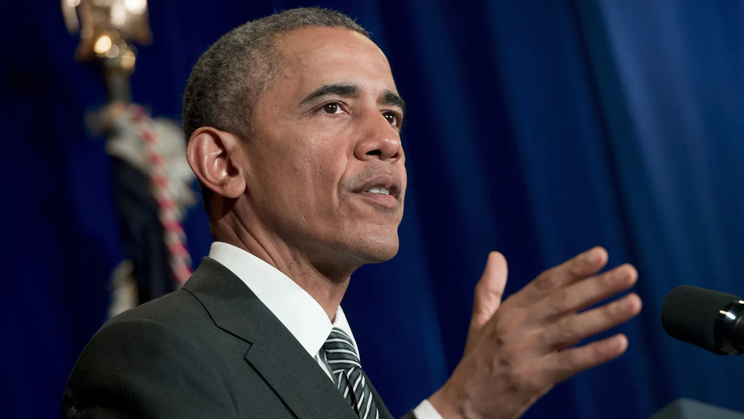 President Barack Obama holds a press conference in Kuala Lumpur on Nov. 22, 2015, following his participation in the Association of Southeast Asian Nations (ASEAN) Summit.
