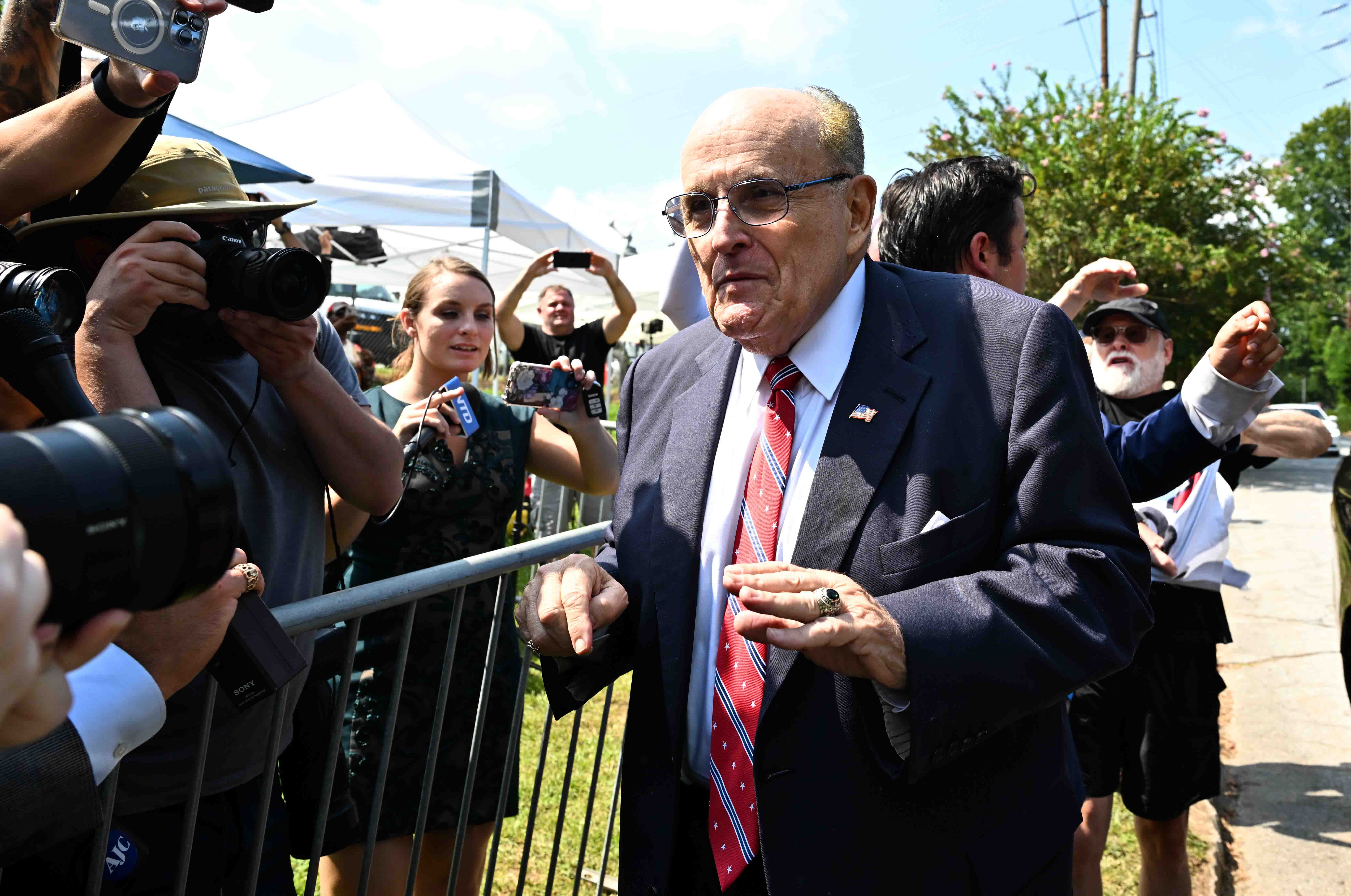 Rudy Giuliani Surrenders For Booking In Georgia’s 2020 Election Case ...